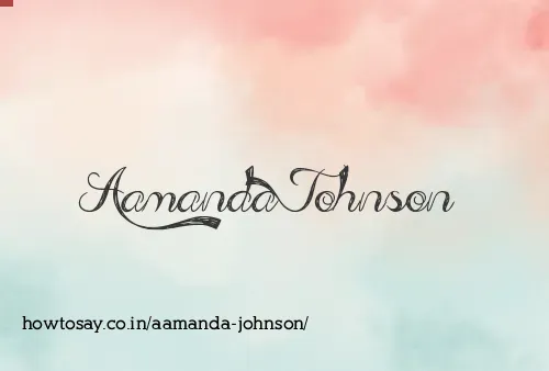 Aamanda Johnson