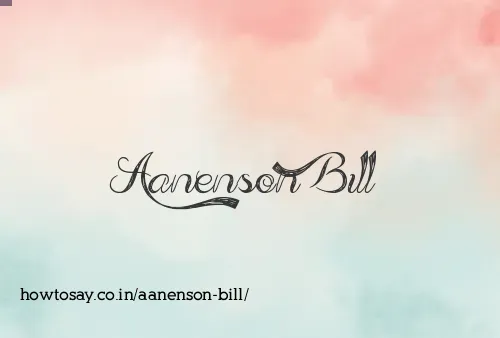 Aanenson Bill