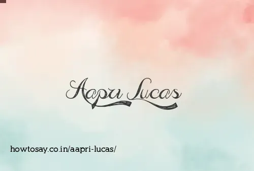 Aapri Lucas