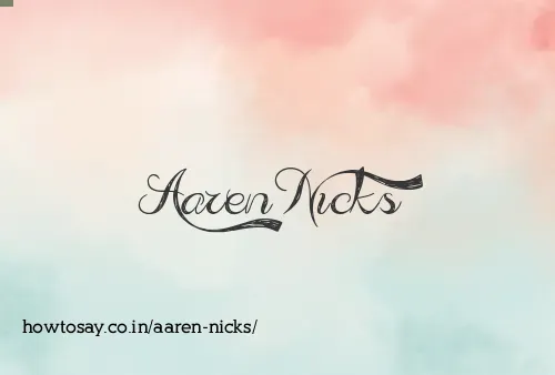 Aaren Nicks