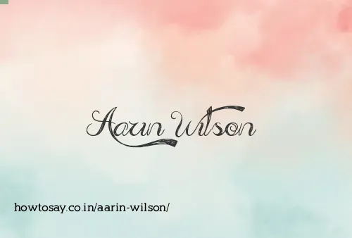 Aarin Wilson