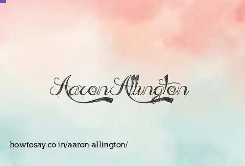 Aaron Allington