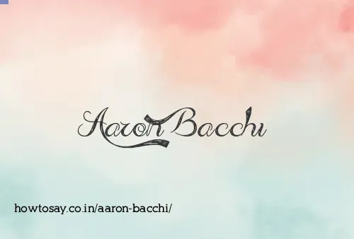 Aaron Bacchi