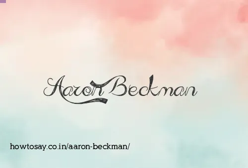 Aaron Beckman