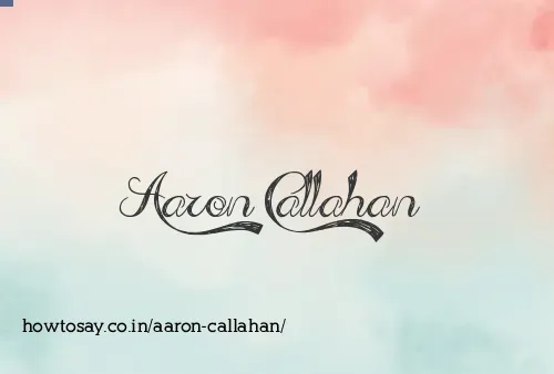 Aaron Callahan