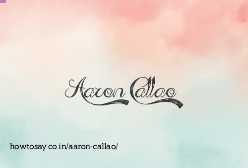 Aaron Callao