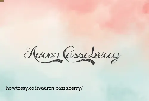 Aaron Cassaberry