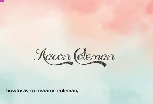 Aaron Coleman