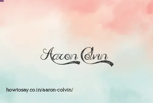 Aaron Colvin