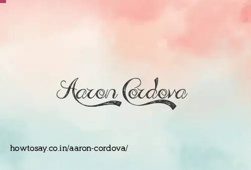 Aaron Cordova