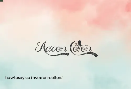 Aaron Cotton