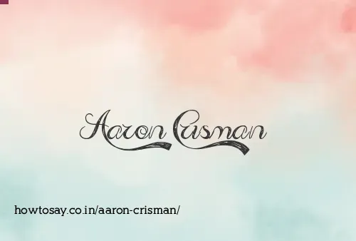 Aaron Crisman