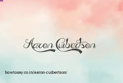 Aaron Cuibertson