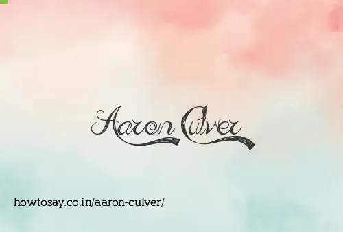 Aaron Culver