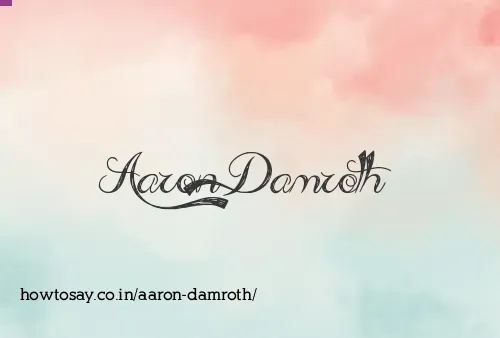 Aaron Damroth