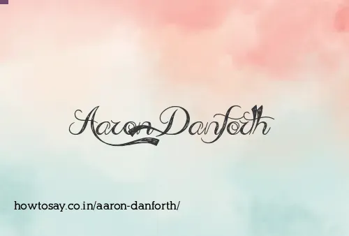 Aaron Danforth