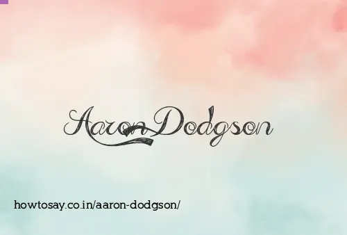 Aaron Dodgson