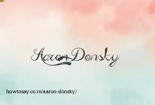 Aaron Donsky