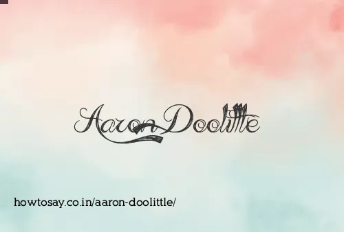Aaron Doolittle