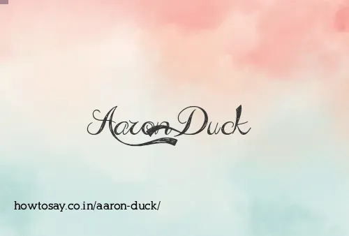 Aaron Duck