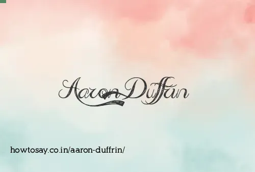 Aaron Duffrin