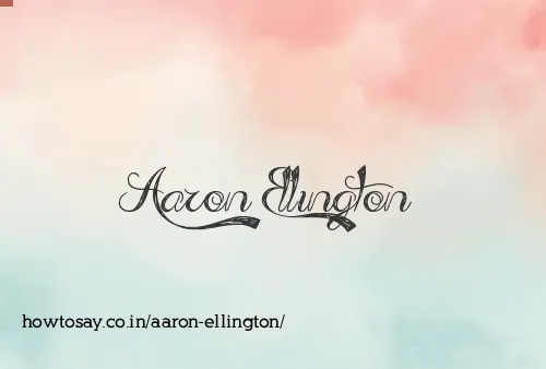 Aaron Ellington