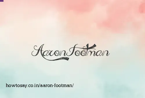 Aaron Footman