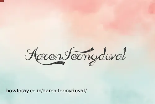 Aaron Formyduval