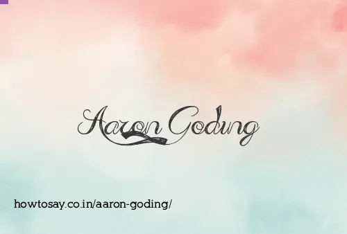 Aaron Goding