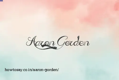 Aaron Gorden