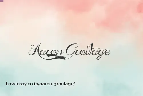 Aaron Groutage