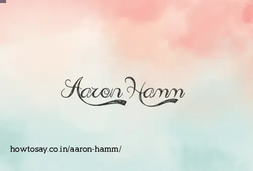 Aaron Hamm