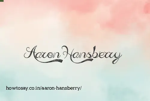 Aaron Hansberry