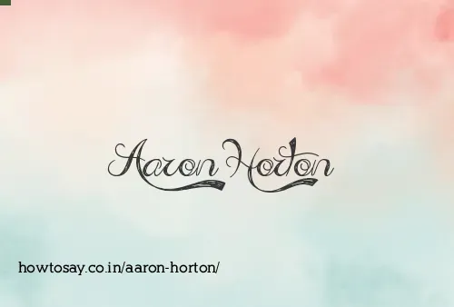 Aaron Horton
