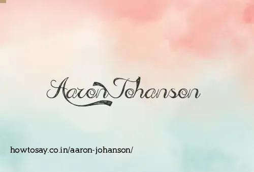 Aaron Johanson