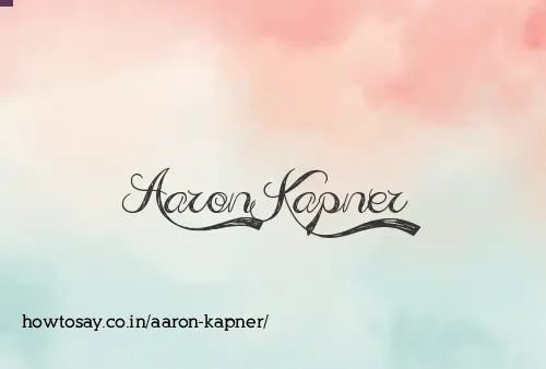 Aaron Kapner