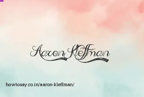 Aaron Kleffman