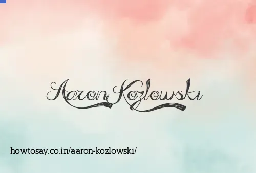 Aaron Kozlowski