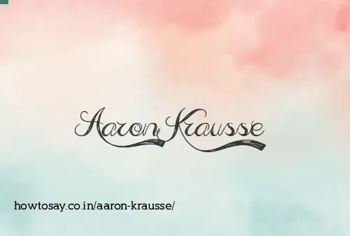 Aaron Krausse