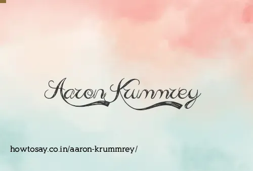 Aaron Krummrey