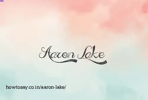 Aaron Lake