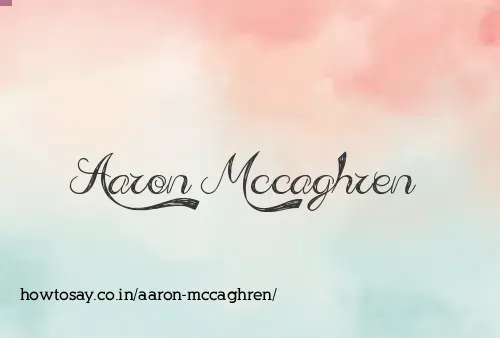 Aaron Mccaghren