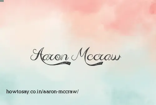 Aaron Mccraw