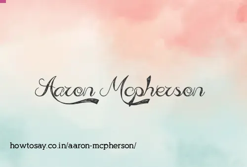 Aaron Mcpherson
