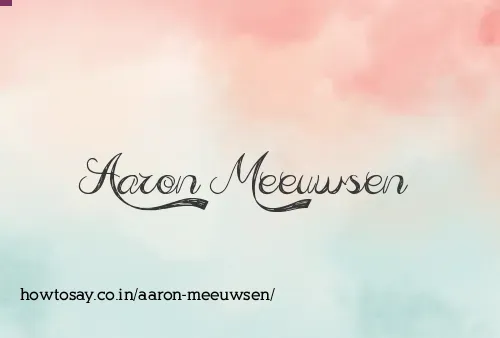 Aaron Meeuwsen