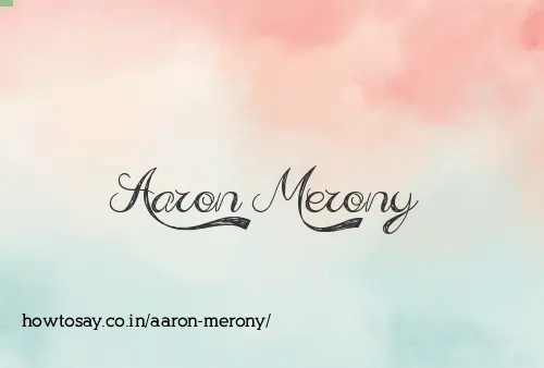 Aaron Merony