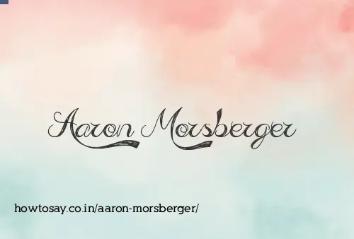 Aaron Morsberger