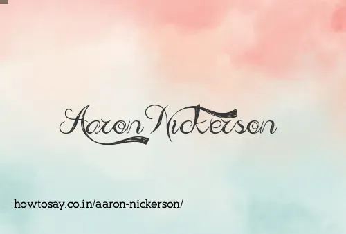 Aaron Nickerson