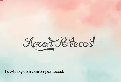 Aaron Pentecost