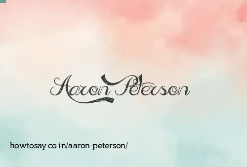 Aaron Peterson